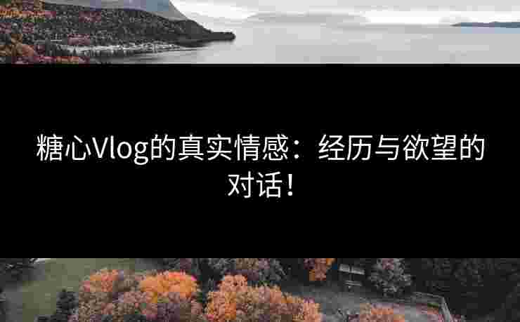 糖心Vlog的真实情感：经历与欲望的对话！