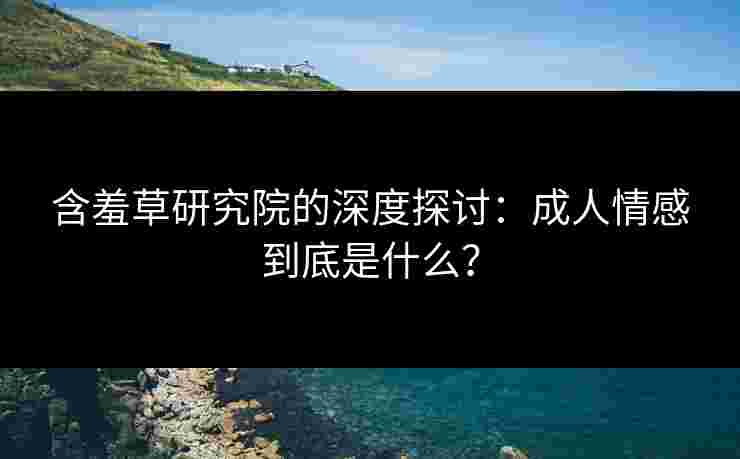 含羞草研究院的深度探讨：成人情感到底是什么？